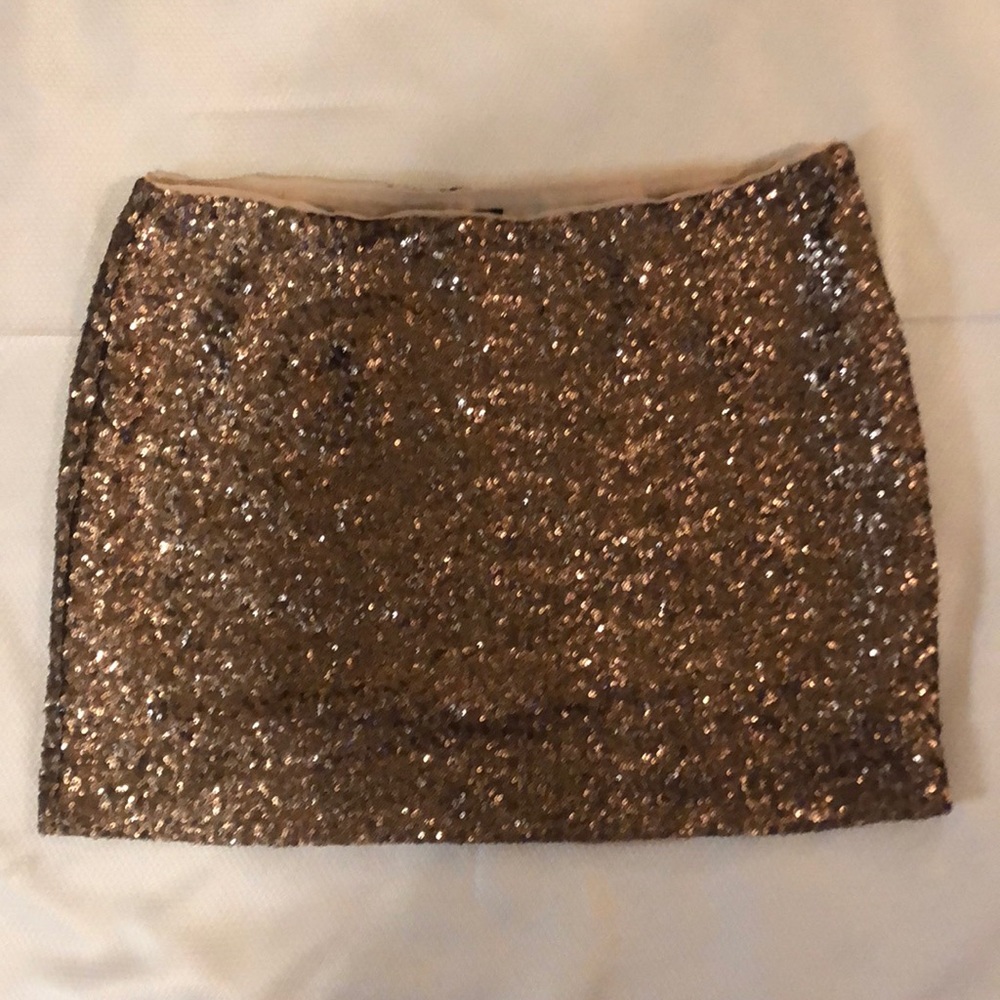 GAP Gold Sequin Skirt